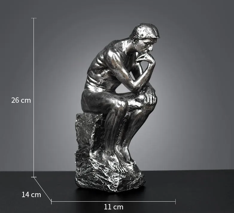 Thinker Sculpture View 2