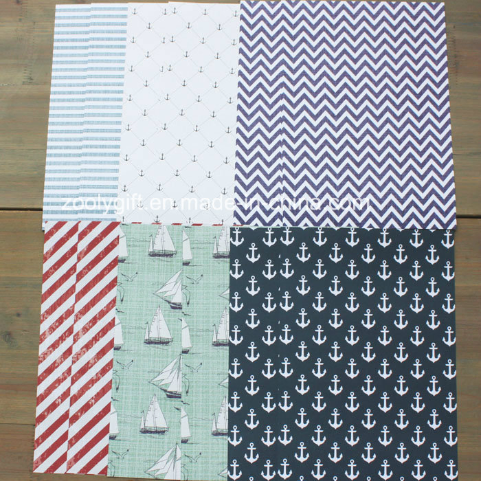 DIY Scrapbook Nautical Rose Patterned Paper Craft Scrapbooking Handmade Scrapbook Paper Pack A5