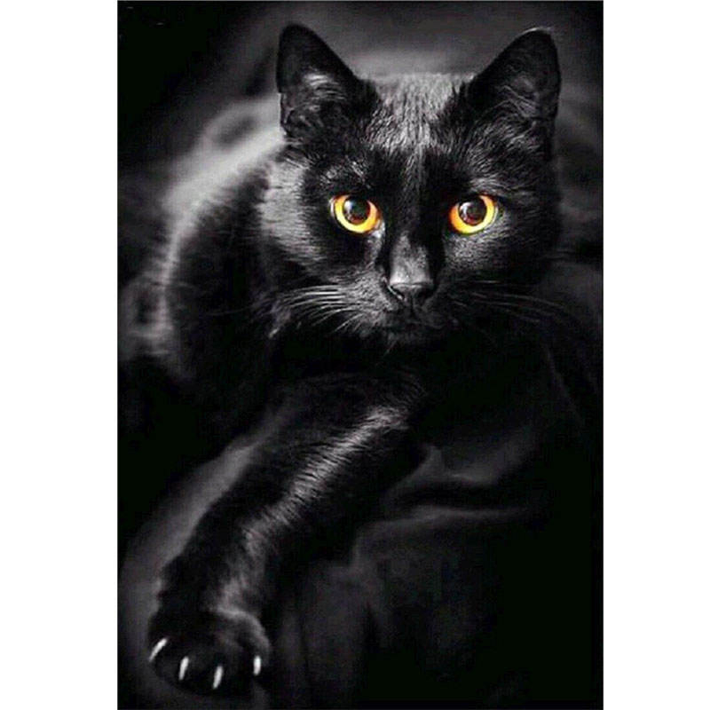 Cat 5D Diamond Mosaic Art Diamond Embroidery Animal Rhinestone Picture