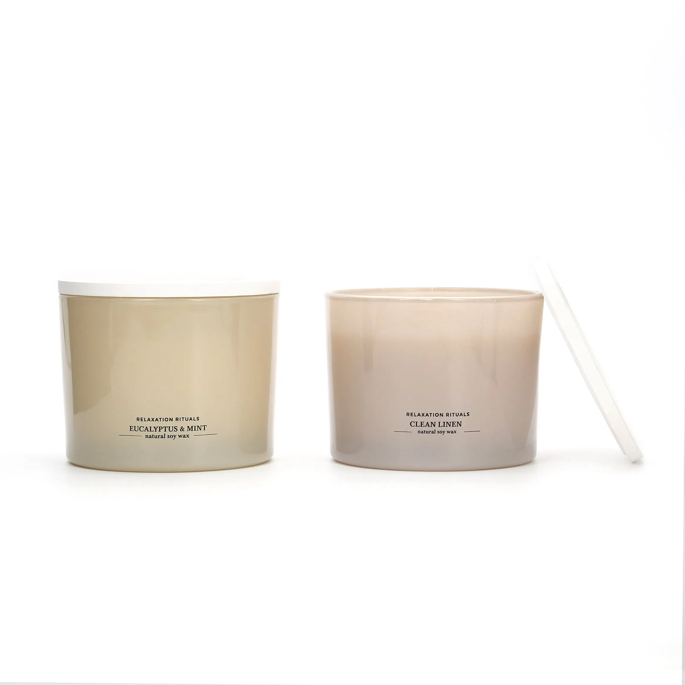 Wholesale 8oz 10oz 12oz 14oz 15oz 16oz 20oz Glass Containers Vessels for Candle Making with Wooden Lids Empty Luxury Candle Jars