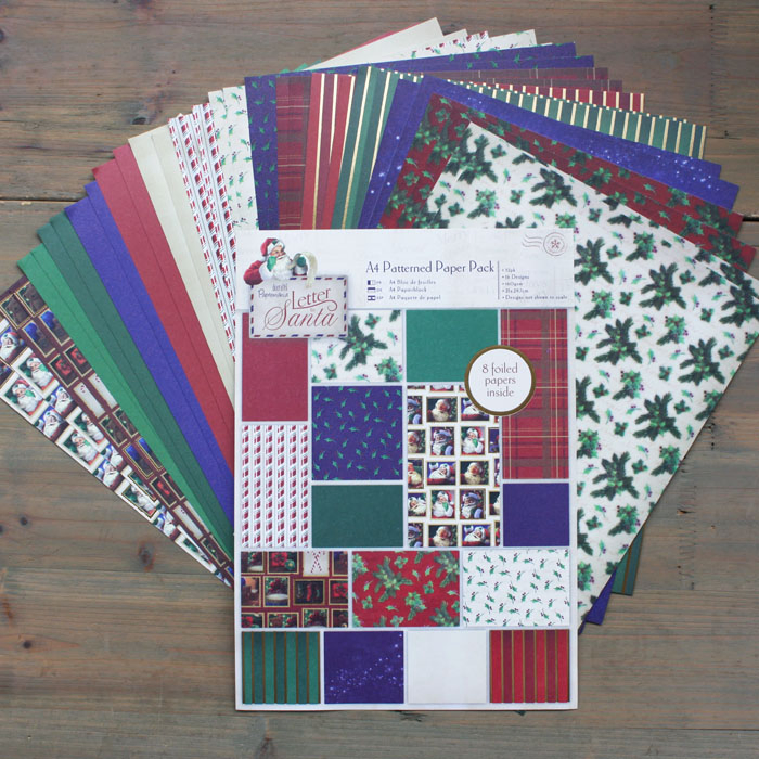 Christmas DIY Scrapbooking A4 Patterned Paper Pack Handmade Scrapbook Paper