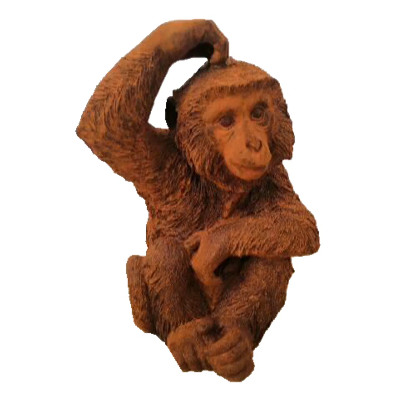 The Exquisite Monkey Cast Iron Sculpture in The Garden