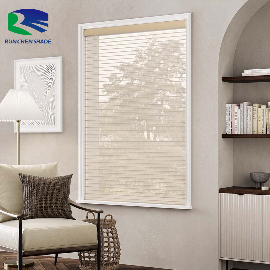 Motorized Shangri La Blind Roller Blinds Silhouette Shades