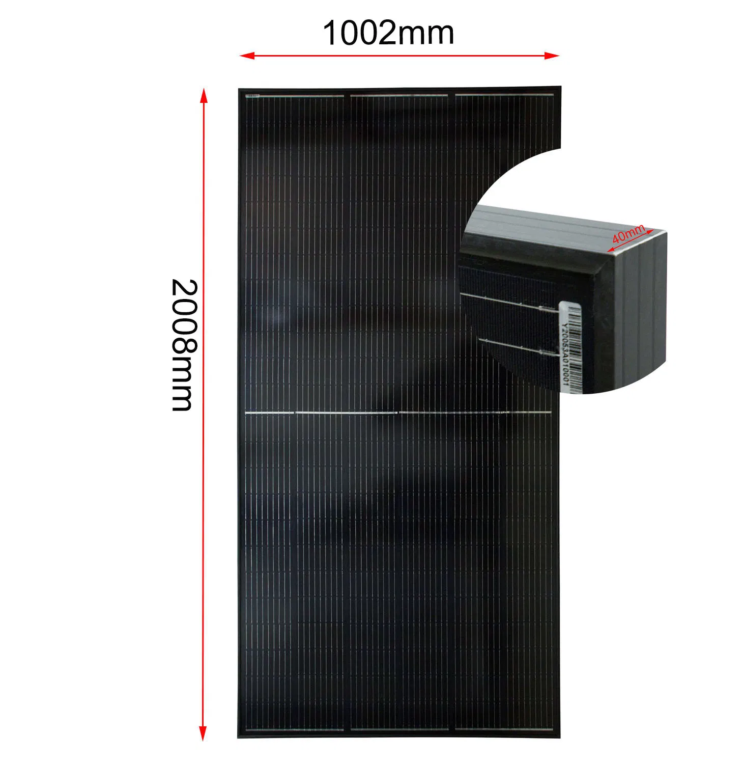 Panel Solar Monocristalino Perc de Media Celda de Alto Rendimiento 390W 395W 400 Watt 405 Watt 410W Módulo Paneles Solares para Energía Solar Comercial