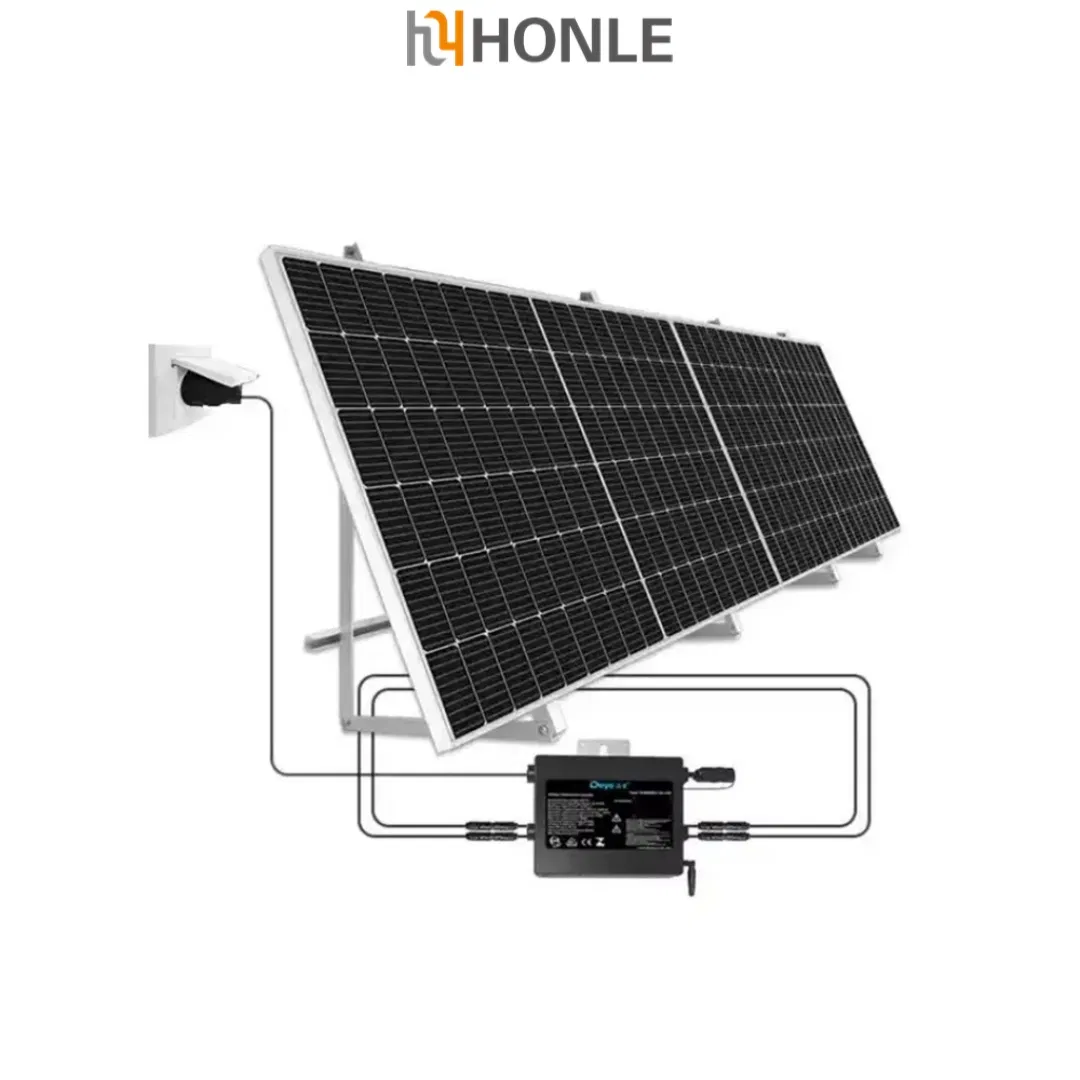 Paneles Solares Energía Solar Residencial Panel Fotovoltaico Micro Inversor 600W Sistema Montado en Tejado o Balcón