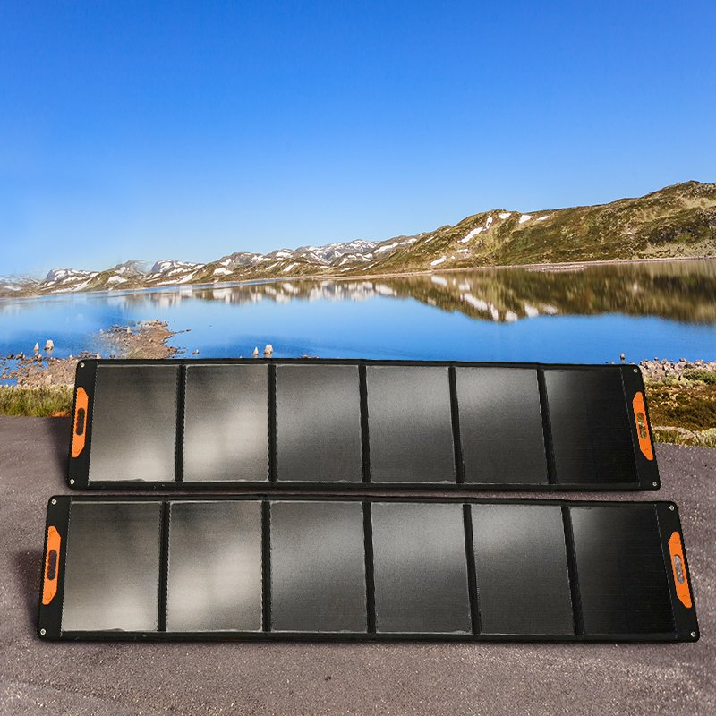 300W Panel Solar Plegable y Portátil Sin Soporte para Camping Panel Solar para el Hogar