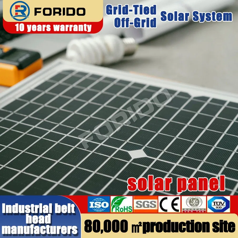 Panel Fotovoltaico Conectado a la Red de Silicio Monocristalino de Alta Eficiencia para Hogar