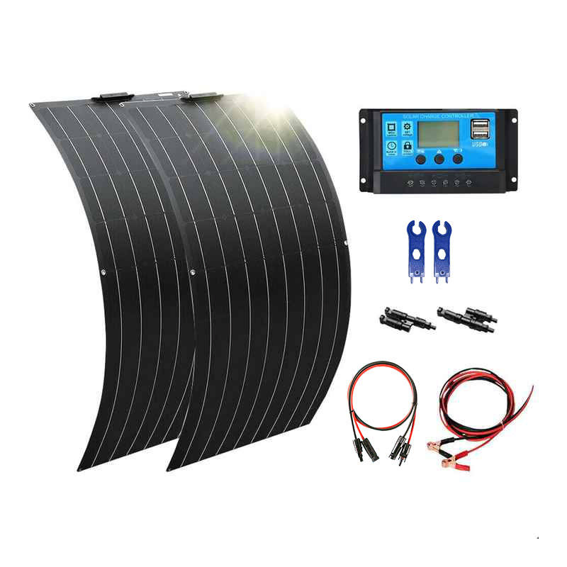 Panel Solar Flexible de Película Delgada 200-400W Módulos PV Monocristalinos Portátiles para Uso en Balcón
