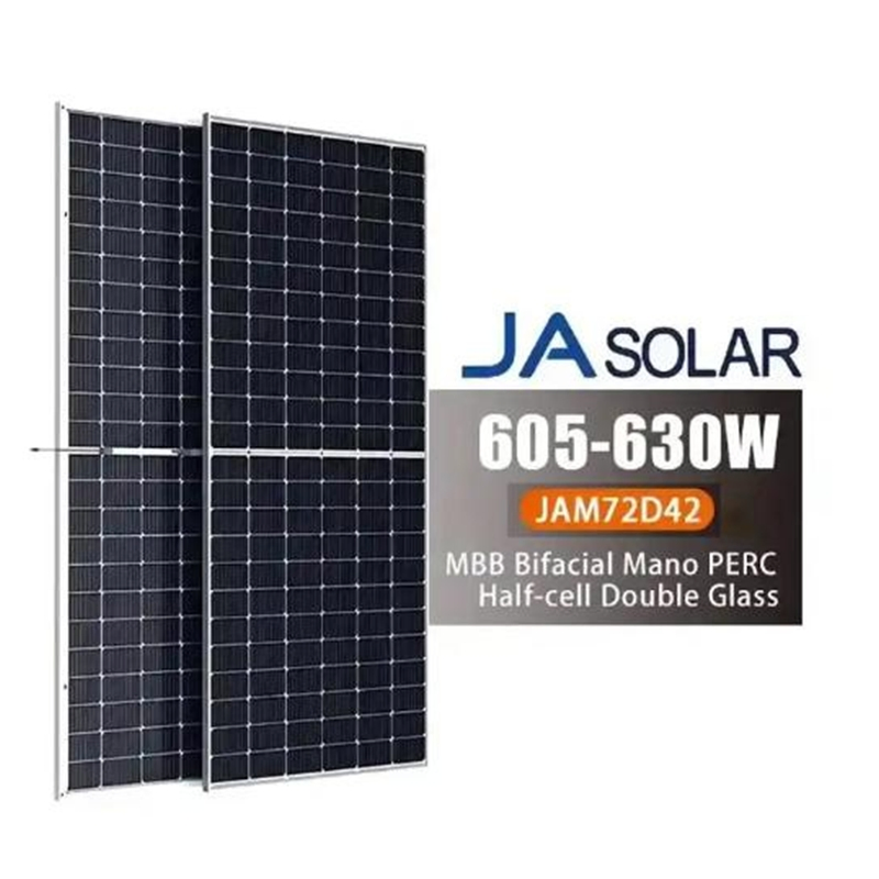Todo Negro 580W Corte Medio 144cells UPS Ja Energía Solar Panel Solar para Sistema Solar Comercial Conectado a la Red