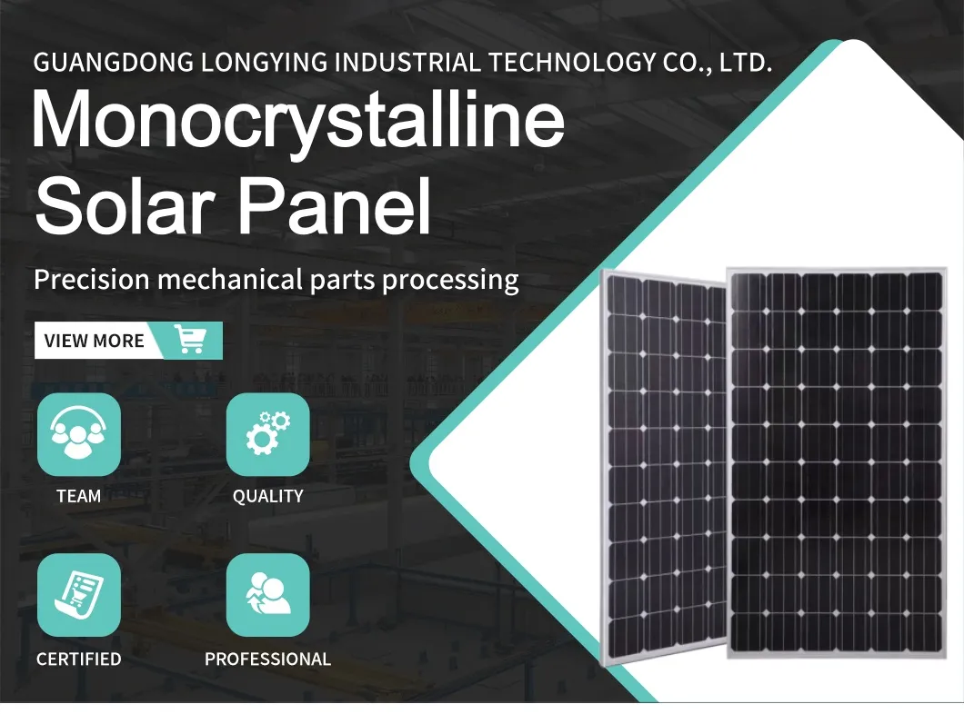 Panel Solar de Silicio Monocristalino de Grado Comercial