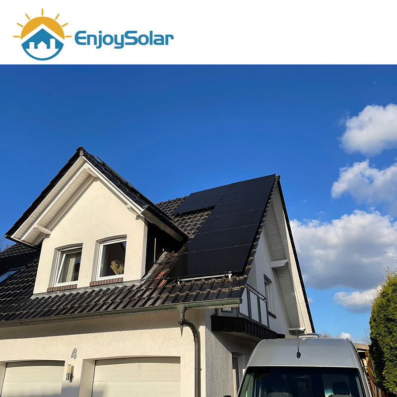 440W Panel Solar Bifacial Pequeño Todo Negro 440W Costo de Paneles Solares Flexibles para Toda la Casa