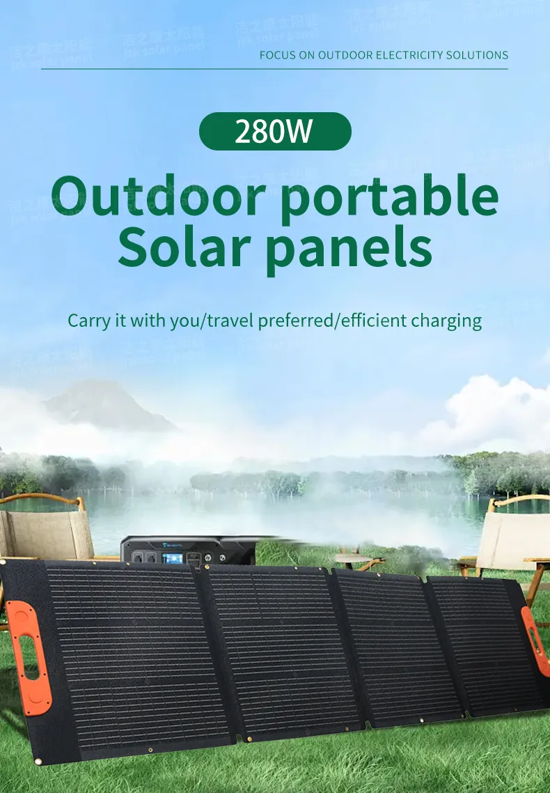 Panel Solar Flexible Plegable ETFE Camping al Aire Libre