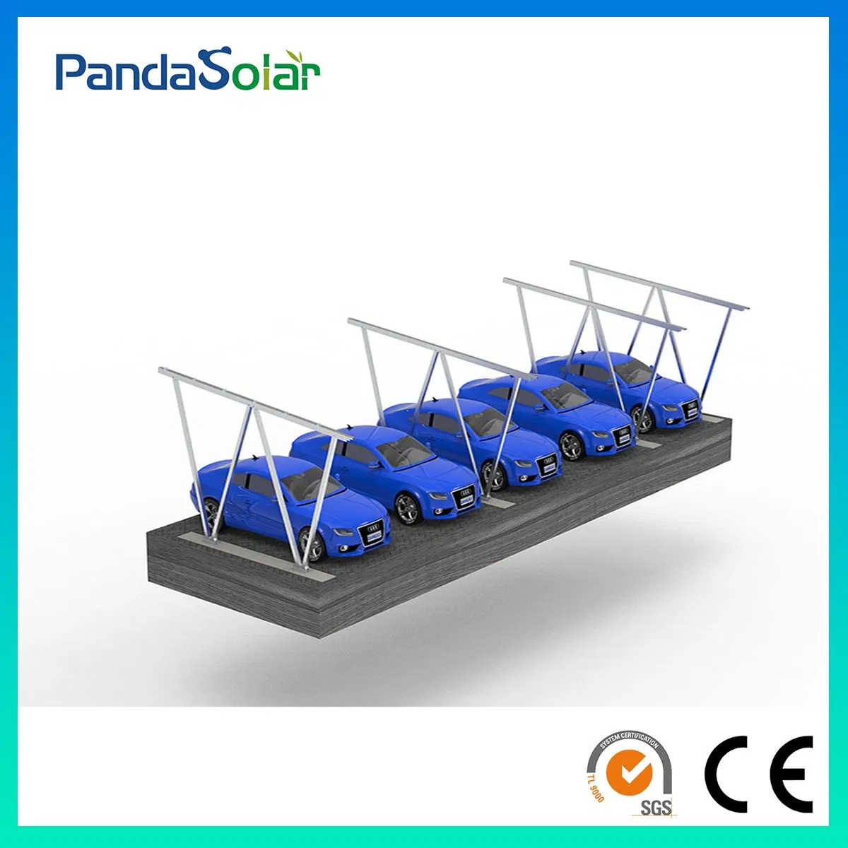 Sistema de Carport de Aluminio Solar para Instalación de Paneles Solares en Carport