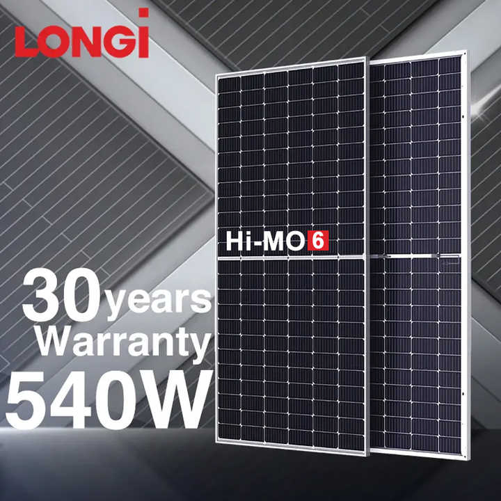 Panel Solar Mono de Marca Superior al por Mayor de Grado A 460W 580W 670W para Aplicación Industrial y Doméstica