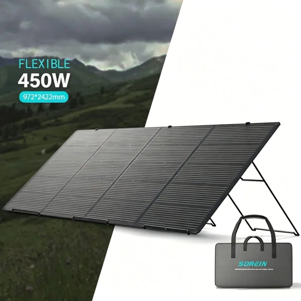 Panel Solar Duradero para Cabañas Fuera de la Red con 18V Salida de Carga Rápida