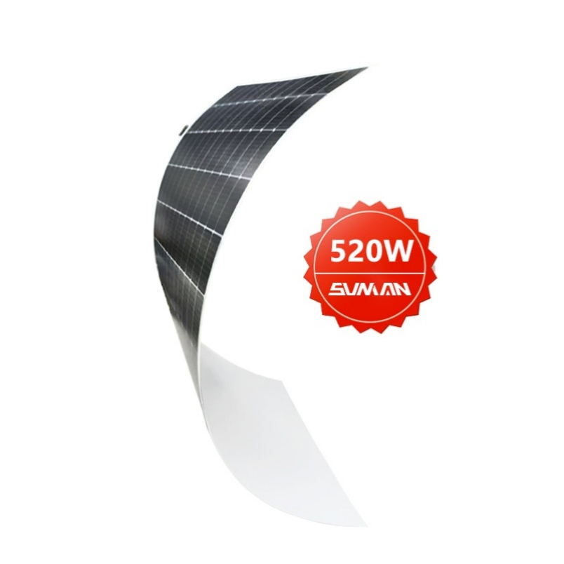 Panel Solar Flexible de Película Delgada Sunman 500W 520W Módulo Solar para Sistemas Solares Residenciales y Comerciales