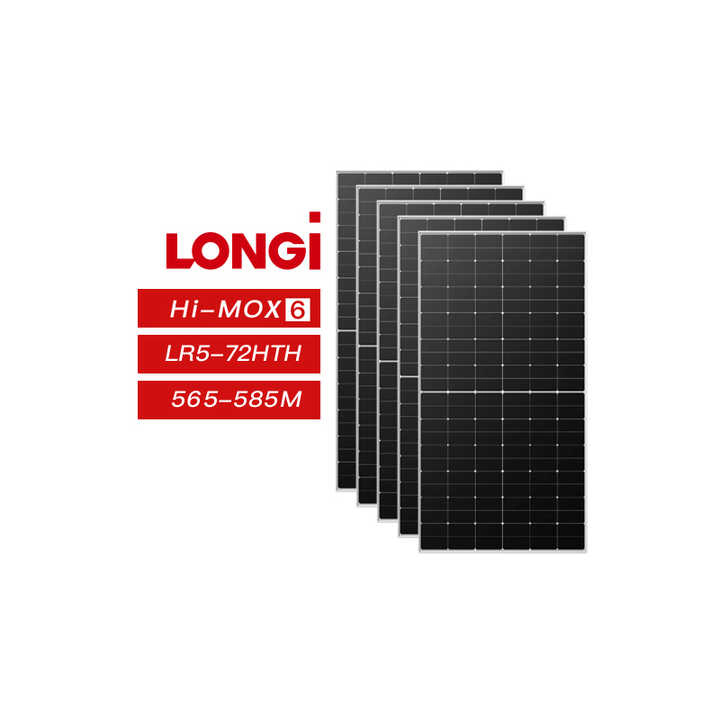 Panel Solar Bifacial de Alta Eficiencia Longi Hi-Mo 7 Tipo N 560W 565W 570W 575W 580W 585W 590W 600W 610W 620W Módulos de Energía Solar PV