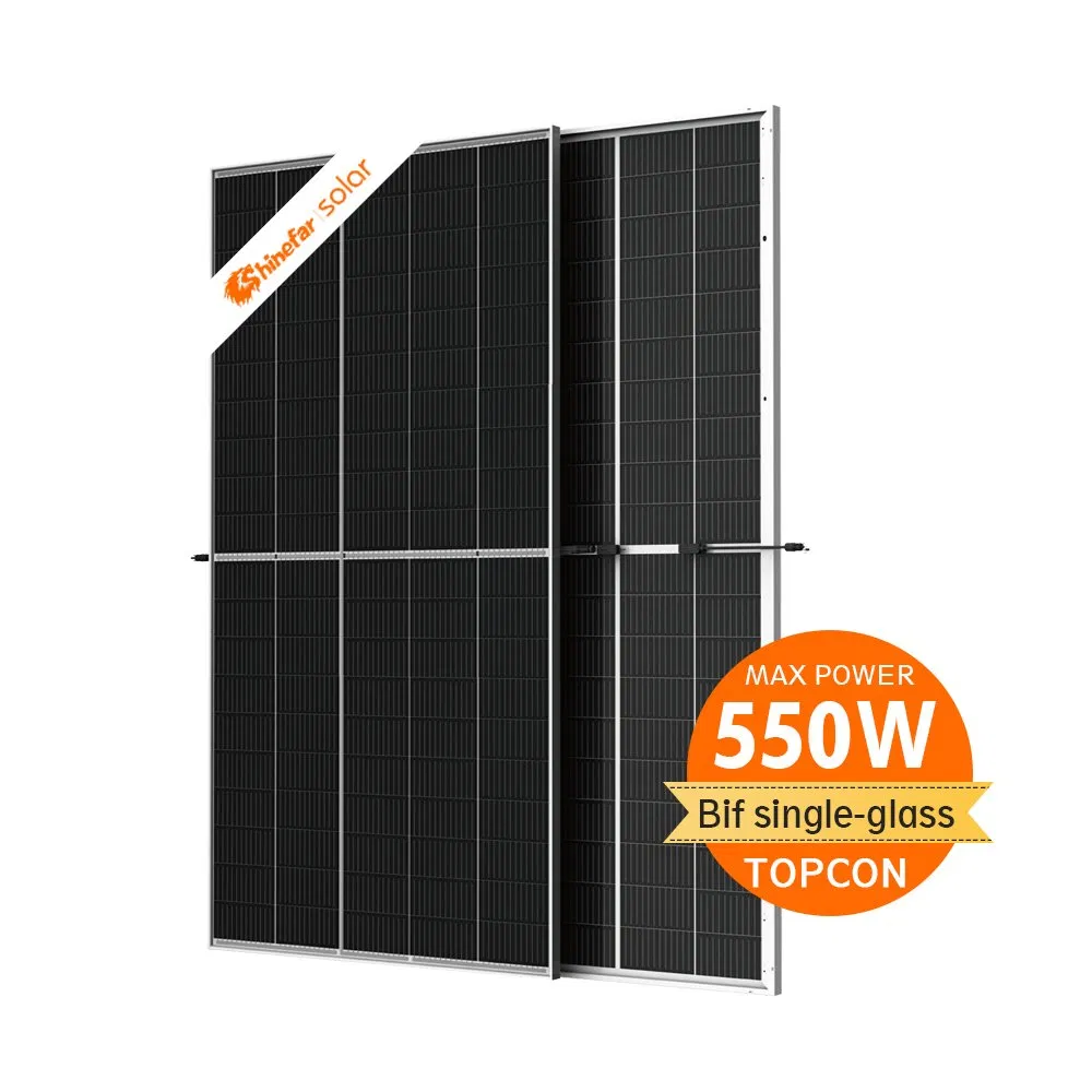 Brillo Inteligente Shinefar 550W Panel Solar para Ahorro de Energía
