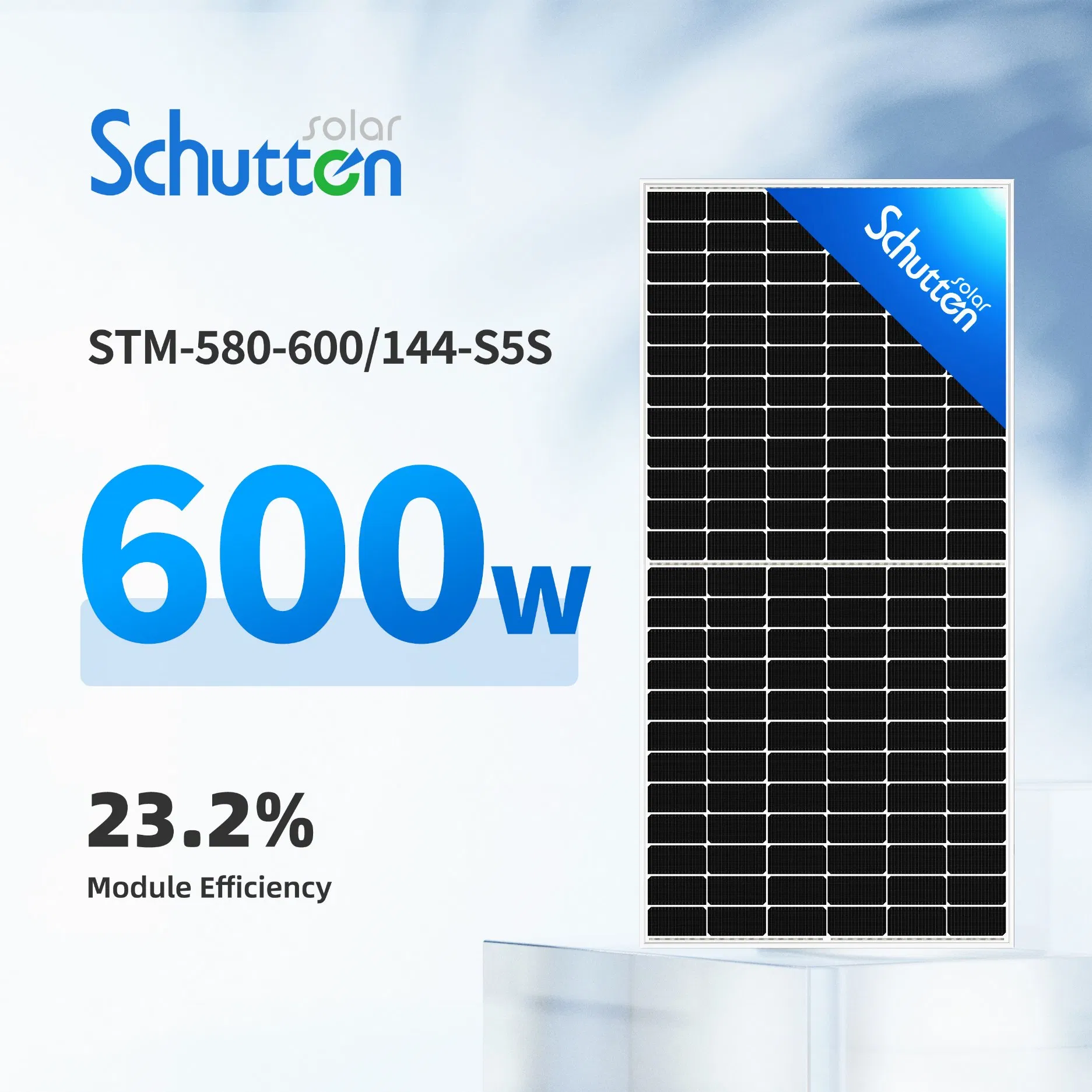 Panel Solar Energético Premium 580W para Instalaciones a Gran Escala