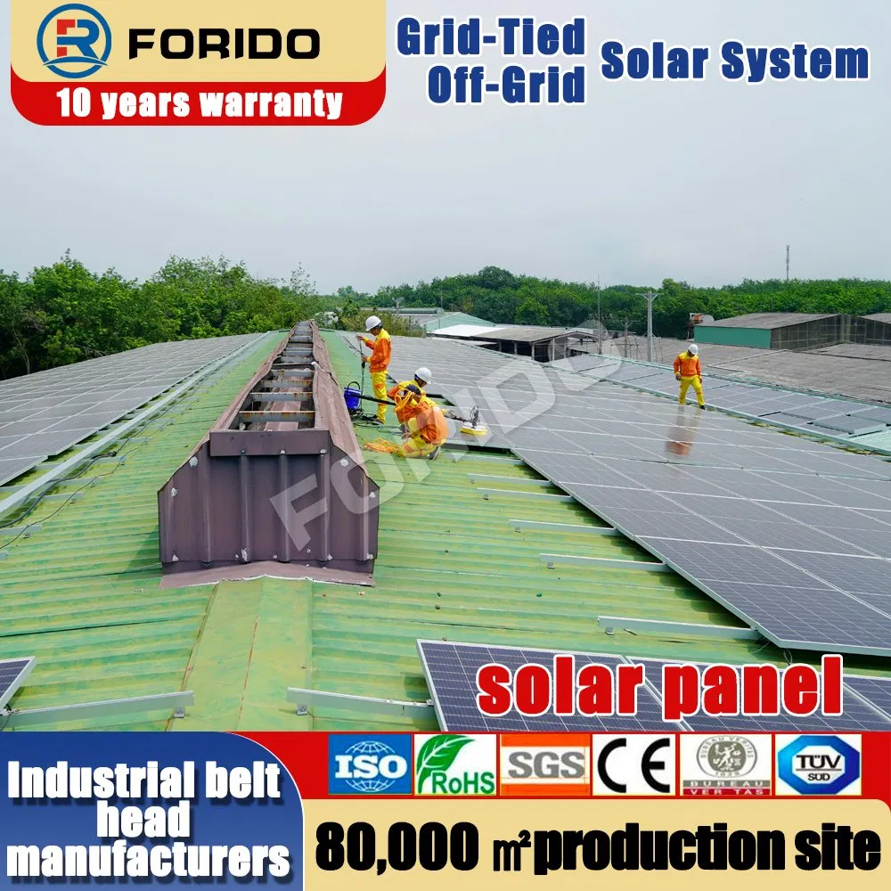 Uso doméstico de generación de energía conectada a la red del sistema completo de paneles solares en el techo