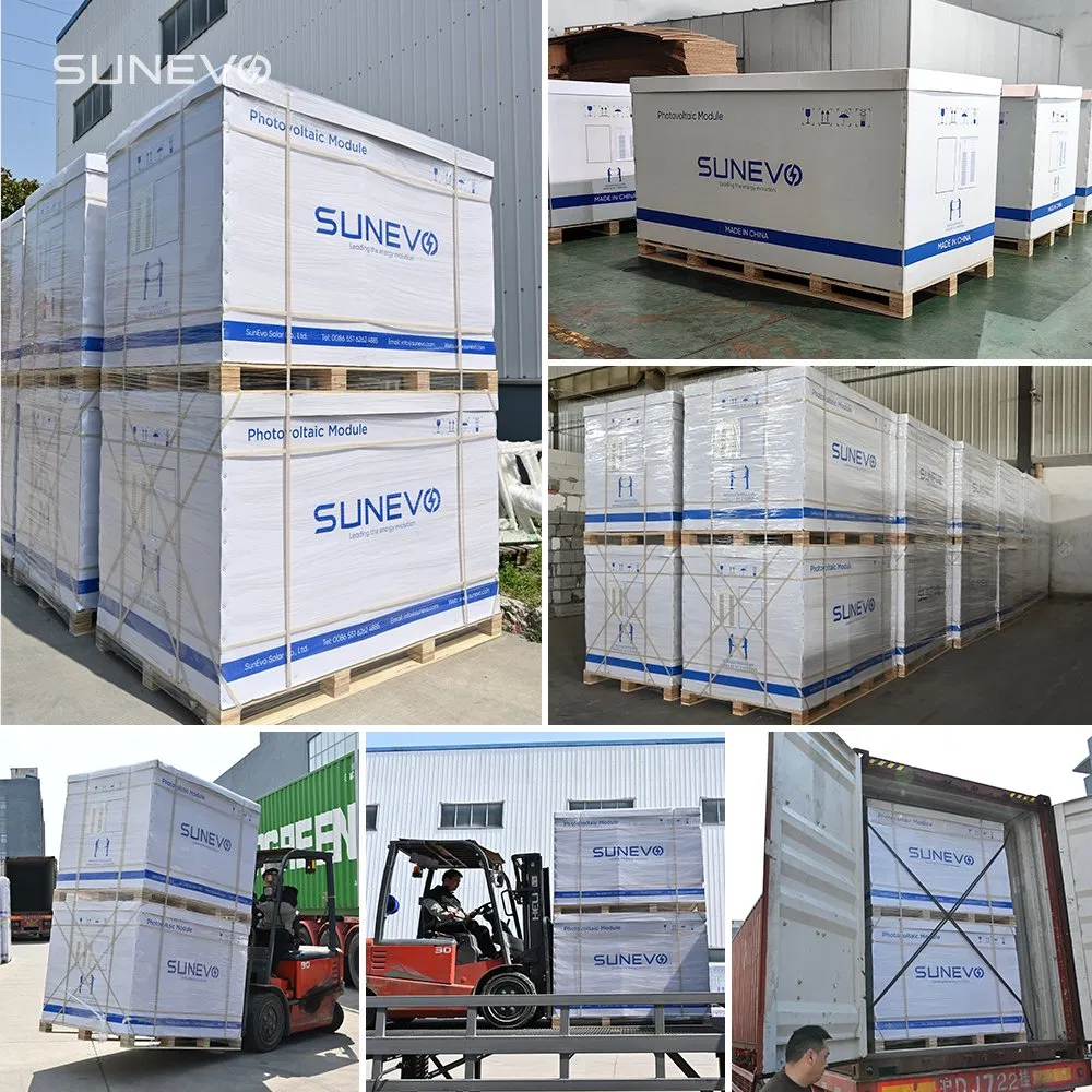 Paneles Solares Sunevo Smart N Tipo 435watts 445watts 455watts Panel Solar de Almacén de la UE para Toda la Casa
