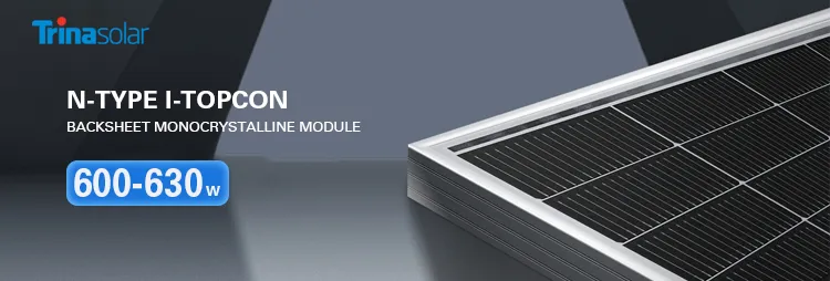 Trina Buen Precio 23.3% Eficiencia de Panel Solar 600W 630W para Uso Residencial