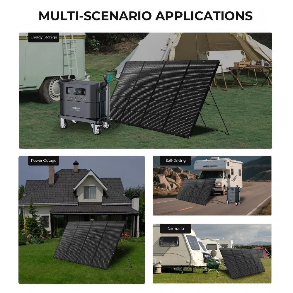 Panel Solar Duradero para Cabañas Fuera de la Red con 18V Salida de Carga Rápida