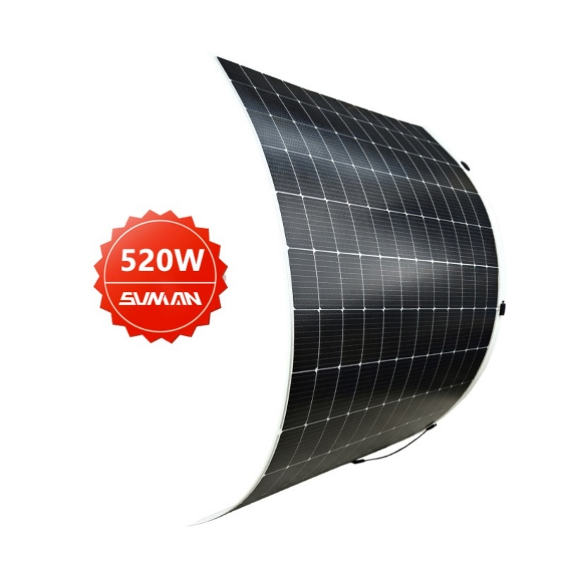 Panel Solar Flexible de Película Delgada Sunman 500W 520W Módulo Solar para Sistemas Solares Residenciales y Comerciales