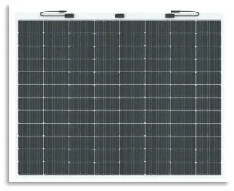 Efv-L182-345 Panel Solar Flexible Instalado de Superficie Curvada con Recubrimiento Sin Costuras