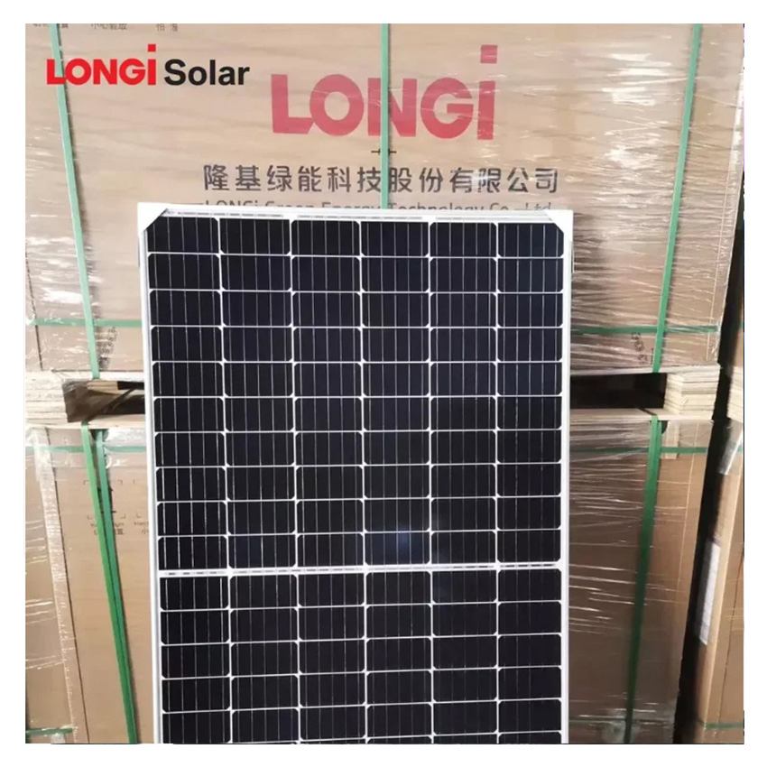 Panel Solar de Células Longi Lr5-72hthf 565-600m 144 Tipo N 210mm Media Célula Topcon para Uso en Sistemas Domésticos y Comerciales