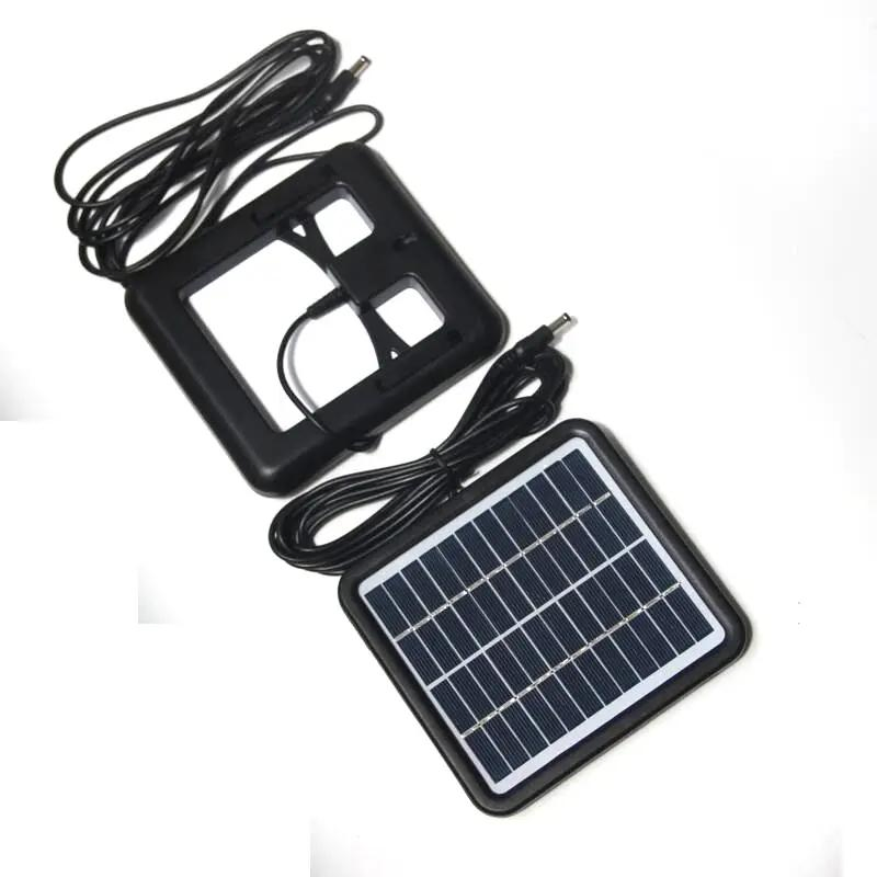 2W 12V Precio por vatio del módulo de celda solar policristalina sistema de paneles solares para 9V cargador de batería + DC 5521 3m cable