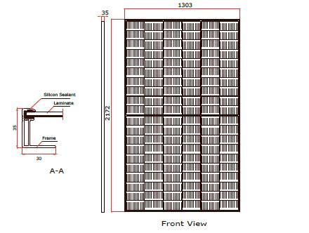 Alta Eficiencia 590W 600W Máxima Potencia 605W 210mm Panel Solar Mono de Células Cortadas por la Mitad con Calidad Superior