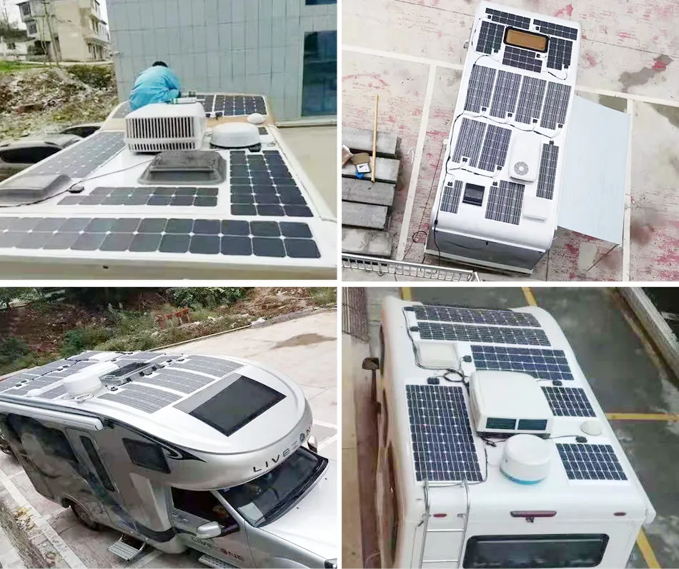 Paneles Solares Flexibles Doble Cristal 170W 200W 300W 80Wp 250Wp Panel Solar Flexible Plegable Etfe Módulo Pv Stock Eu