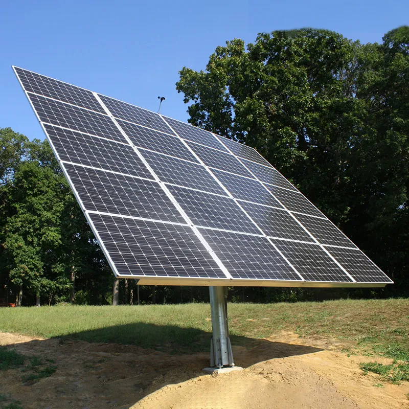 Sistema de Seguimiento Solar Dual de Ejes Inteligente Soporte para Paneles Fotovoltaicos en Tierra 5kw