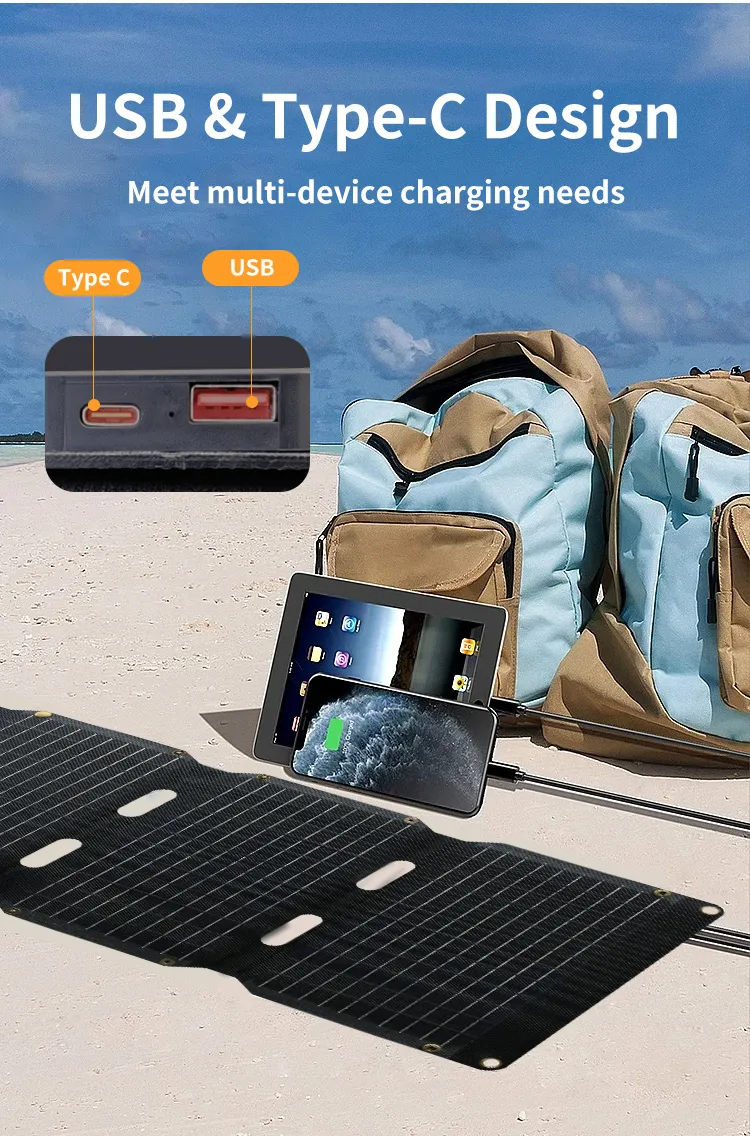 Cargador Solar Portátil: Panel Plegable Compacto para Teléfonos Inteligentes 7
