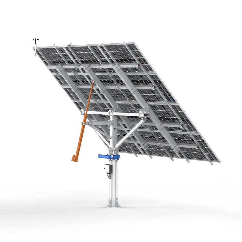 Sistema de Seguimiento Solar Dual de Ejes Inteligente Soporte para Paneles Fotovoltaicos en Tierra 5kw