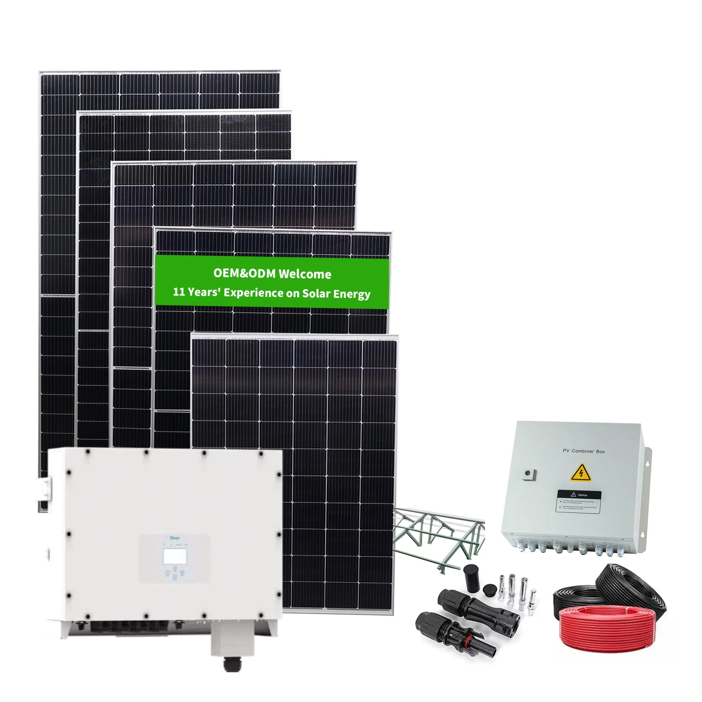 Kits completos de paneles solares a precios competitivos 1MW 3MW conectados a la red para la industria