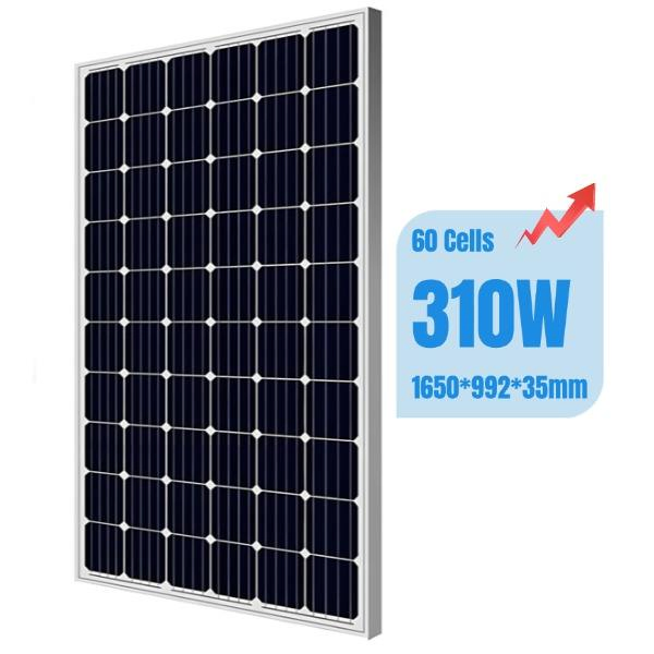 310W Panel Solar de Silicio Policristalino con Marco de Aluminio Tipo N Perc para Tecnología 19% Eficiencia