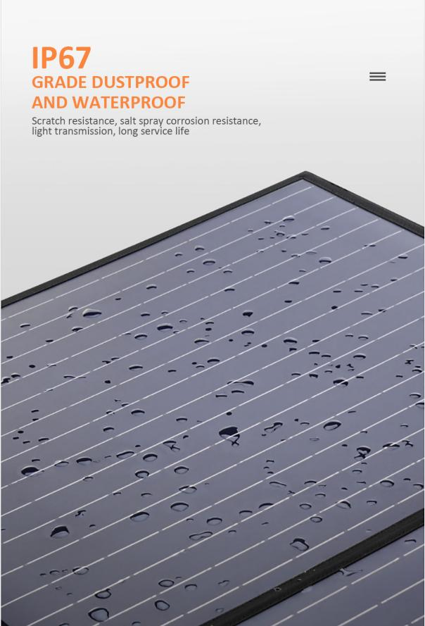Panel Solar Fotovoltaico Plegable Impermeable Todo Negro 100W 150W 200W Panel Solar Portátil Panel Solar Plegable para Exterior