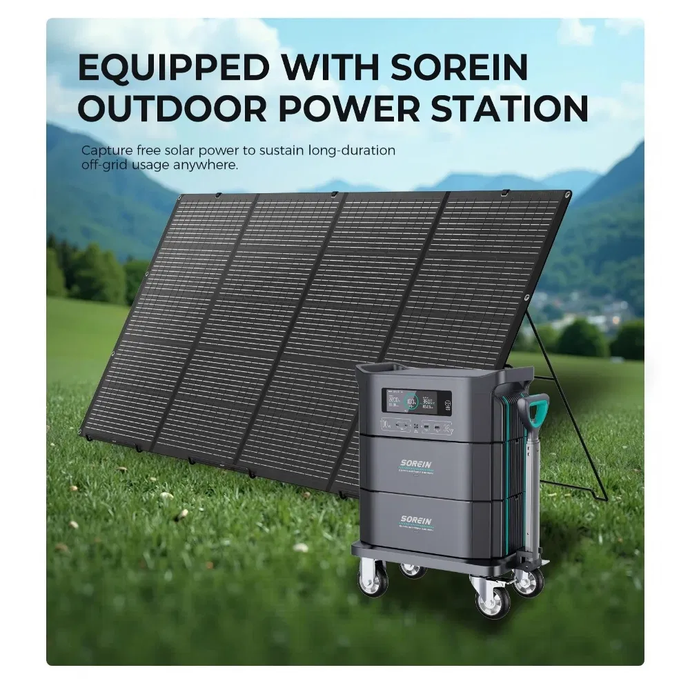 Panel Solar Duradero para Cabañas Fuera de la Red con 18V Salida de Carga Rápida
