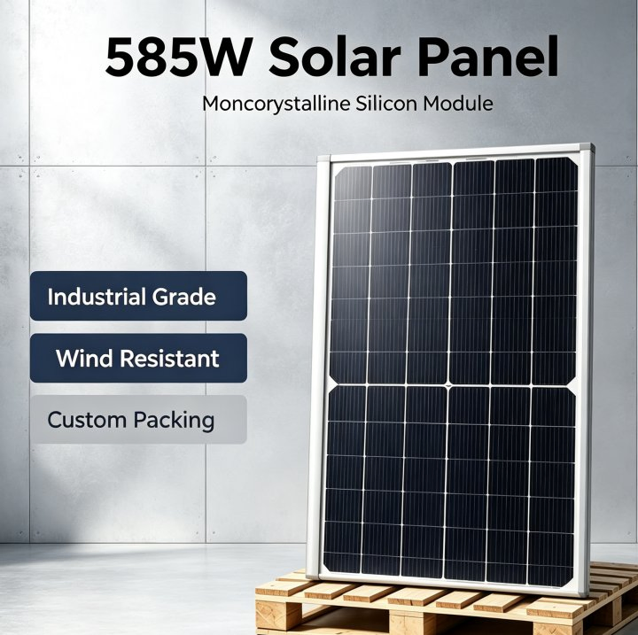 Panel Solar Monocristalino de Alta Eficiencia Estable para Proyectos de Energía Limpia Fuera de la Red y Conectados a la Red
