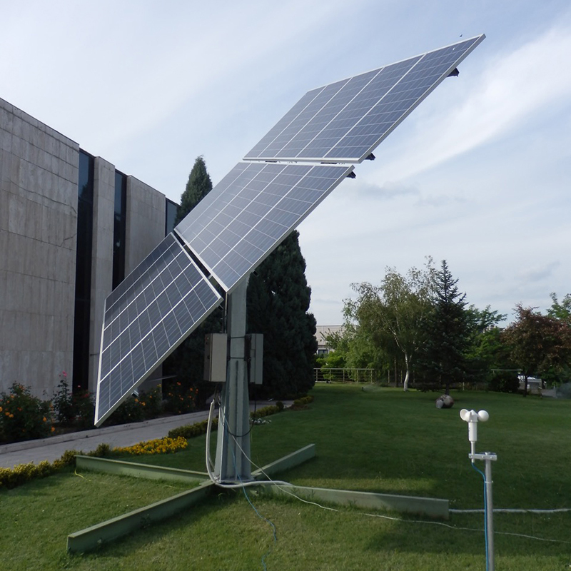 Sistema de Seguimiento Solar Dual de Ejes Inteligente Soporte para Paneles Fotovoltaicos en Tierra 5kw