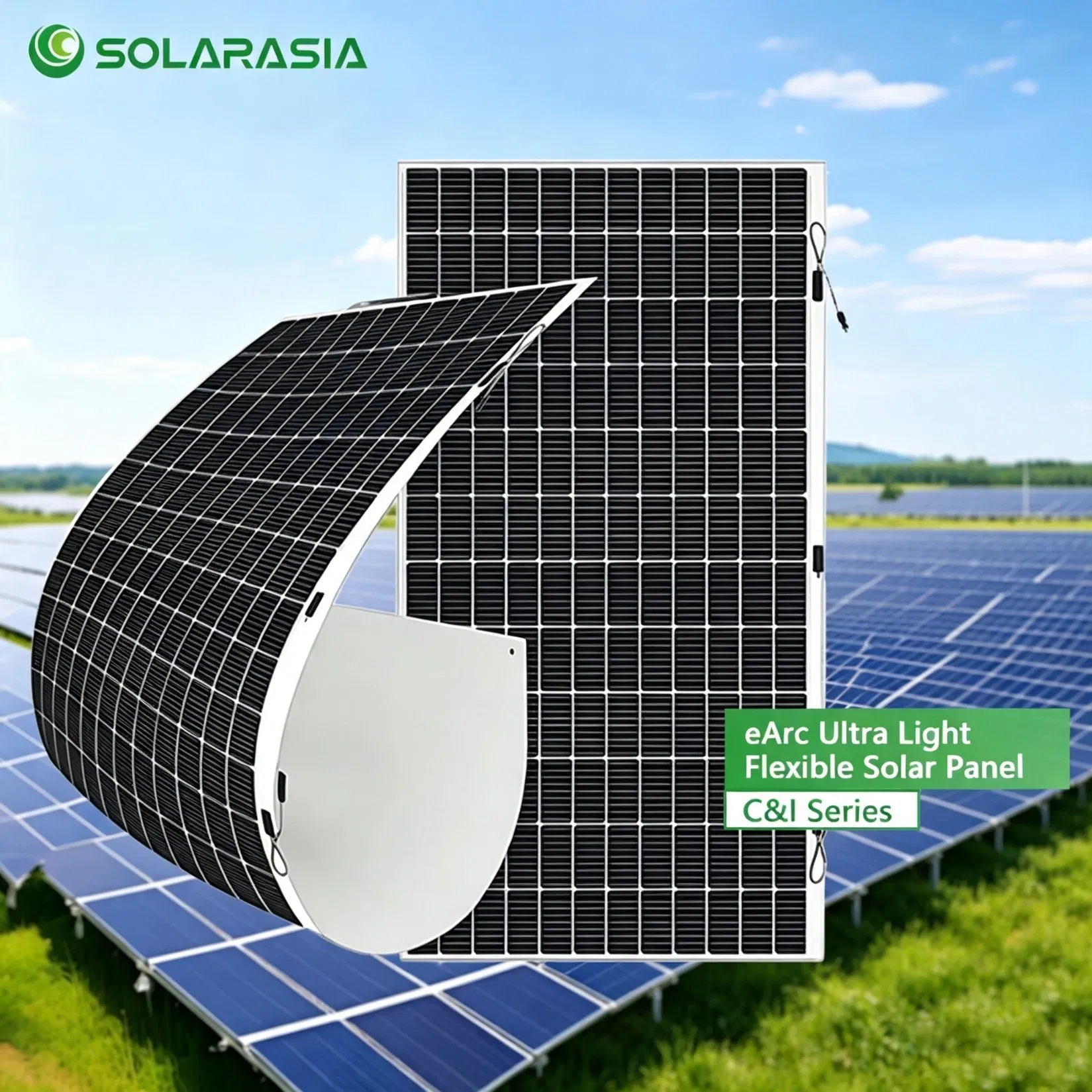 Buena Calidad 144 Módulo PV Monocristalino de Media Celda 430W 520W 550W Panel Solar Flexible