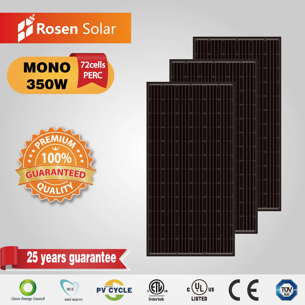 Panel Solar Residencial 5bb Negro Alemania 350W
