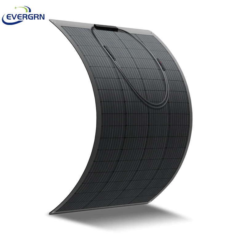 200W Panel Solar Flexible Portátil Fotovoltaico Monocristalino Etef Impermeable IP67 Alta Eficiencia