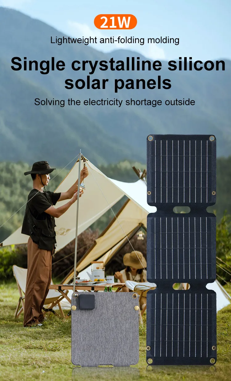 Cargador Solar Portátil: Panel Plegable Compacto para Teléfonos Inteligentes 1