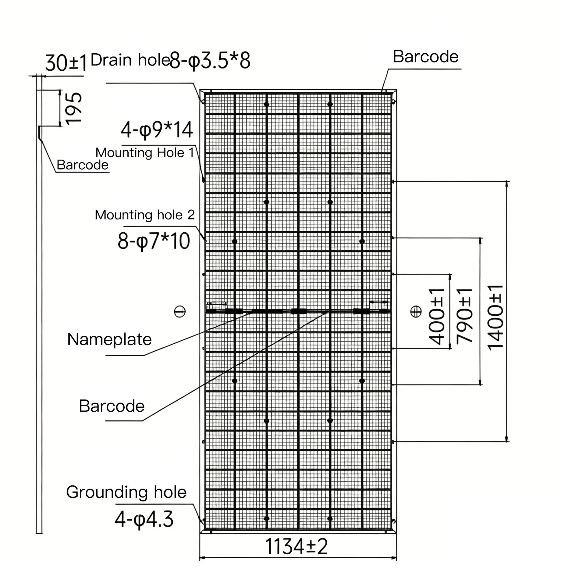 Panel solar bifacial monocrystalline anti-corrosión taoísta 640-670W IP67 a prueba de agua de vidrio dual para sistemas costeros fuera de la red