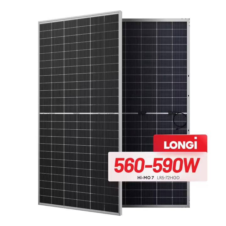 Panel Solar Mono de Marca Superior al por Mayor de Grado A 460W 580W 670W para Aplicación Industrial y Doméstica