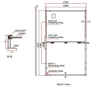 Alta Eficiencia 590W 600W Máxima Potencia 605W 210mm Panel Solar Mono de Células Cortadas por la Mitad con Calidad Superior