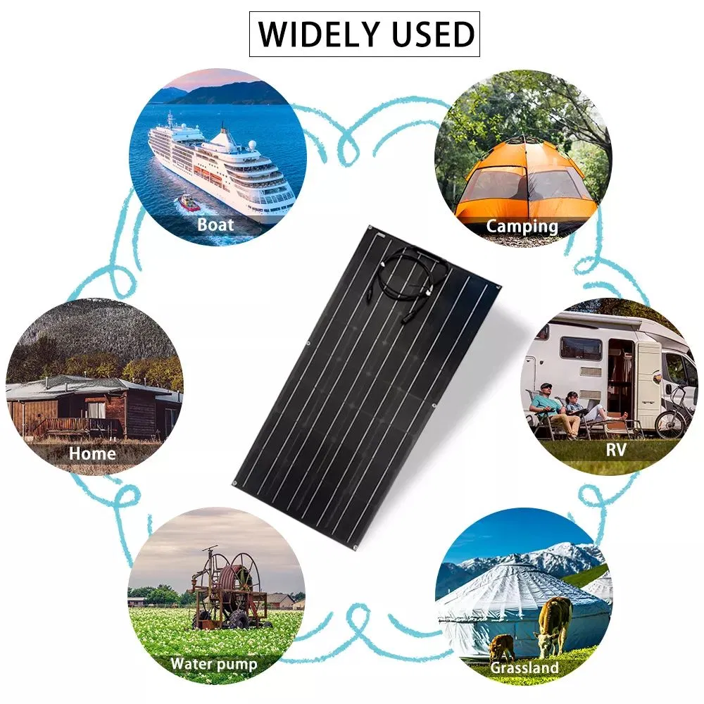 Panel Solar Flexible Plegable Impermeable 100W 80W